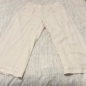 Z Supply Cream Wide-Leg Trousers